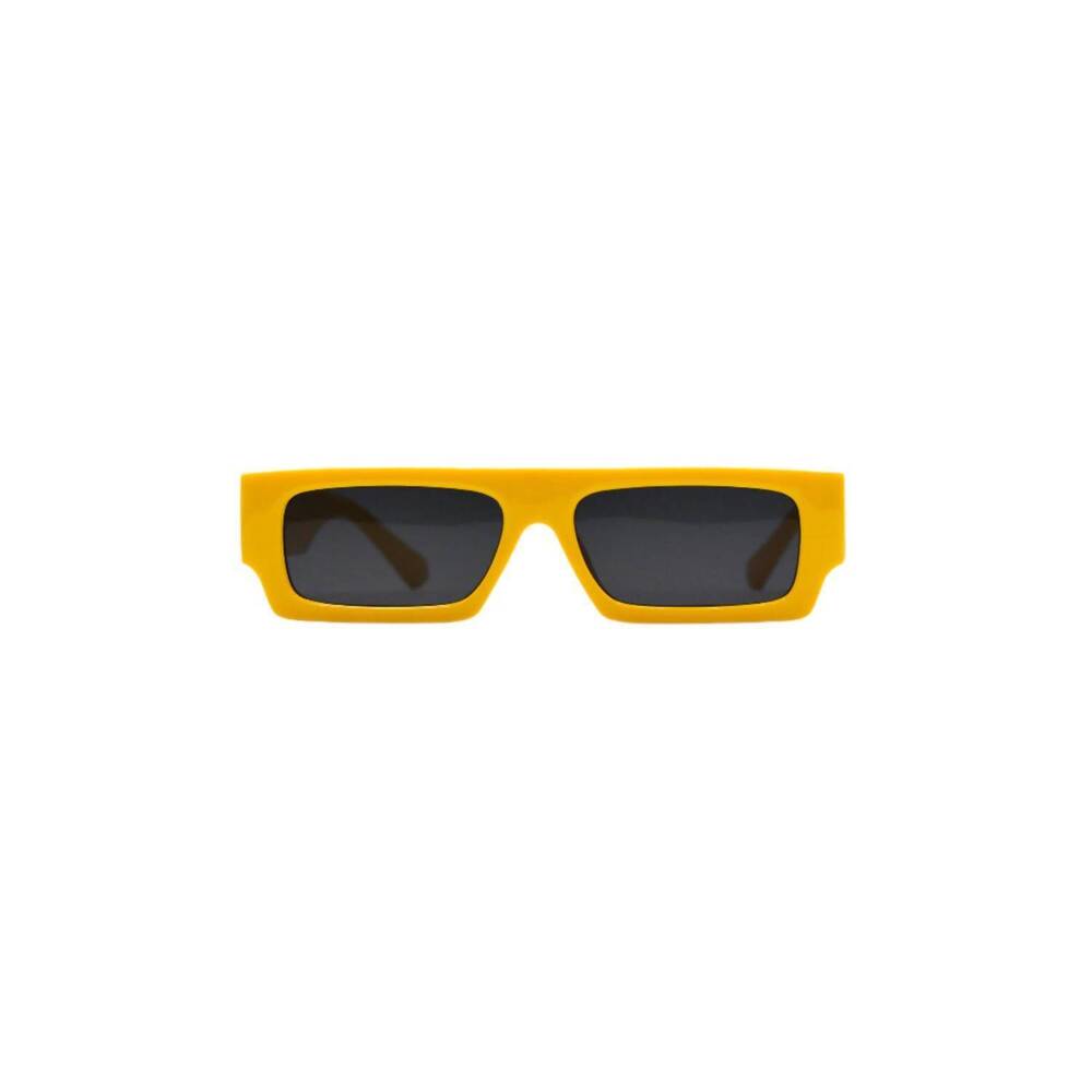 NEW KNOTWTR men's rectangle sunglasses in banana split